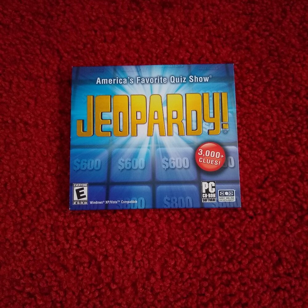 Vintage y2k Jeopardy! CD game for PC
